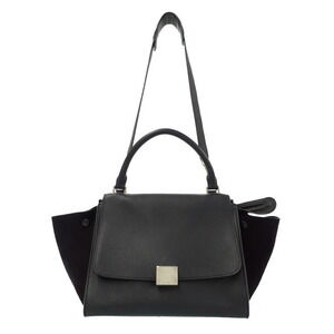 Celine Trapeze Leather 2WAY Handbag Shoulder Bag